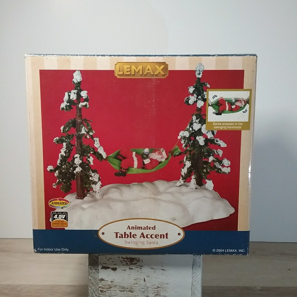 Lemax Christmas Village Swinging Santa - Retired